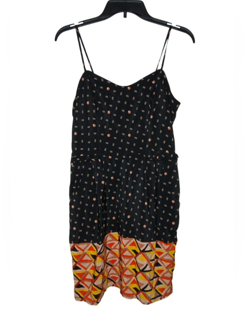 Xhilaration Bright Geometric Polyester Dress With Pockets